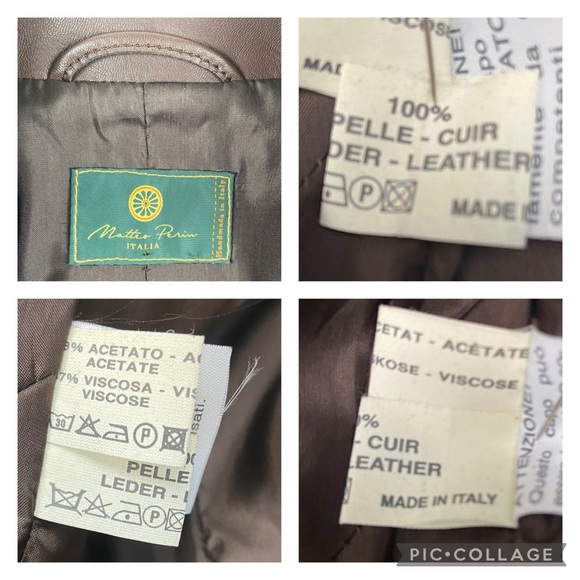 Matteo Perin Italian Luxury Handmade Brown Leather Jacket - Picture 13 of 16
